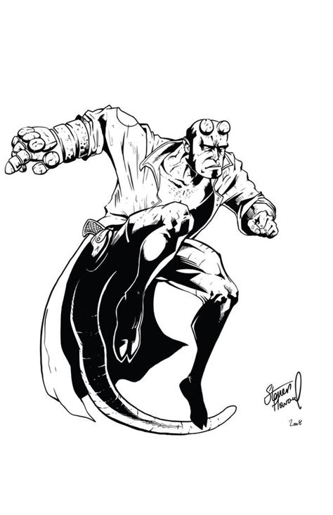 Hellboy Inked By Stevenhoward On Deviantart