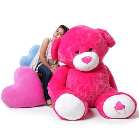 Ms Chacha Big Love Giant Hot Pink Teddy Bear 56 In
