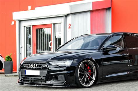 Performance Front Bumper Spoiler Skirt Valance With Wing For Audi