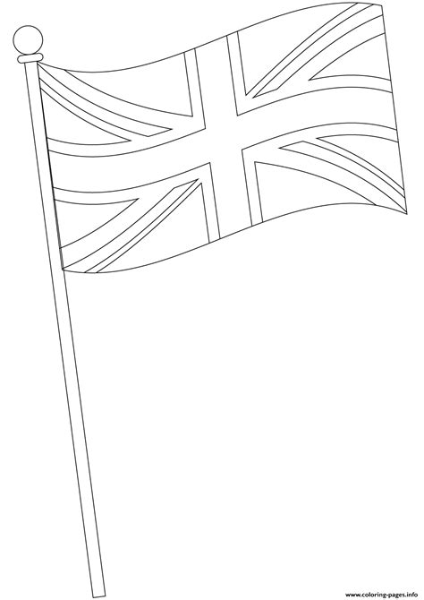 flag  united kingdom coloring pages printable