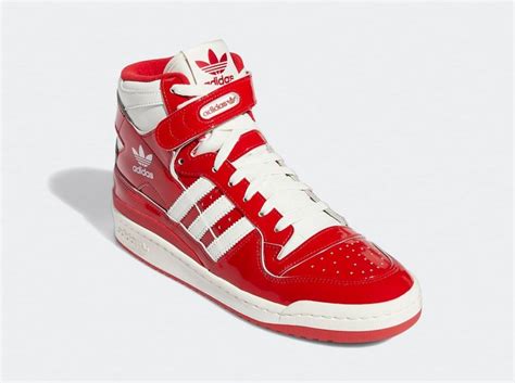 Adidas Forum 84 High “red Patent” Releasing For Christmas Sneaker Novel