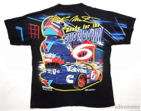Mark Martin Vintage T Shirt Auto Sports Racing Allover Print Ford