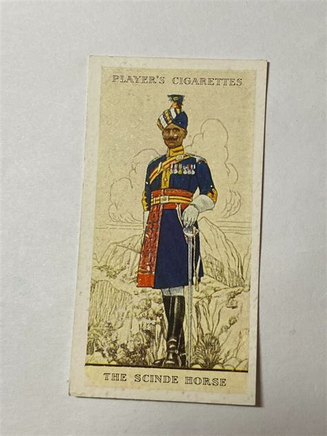 Cigarette Card Players Military Uniforms 14 Indian Army Scinde Horse