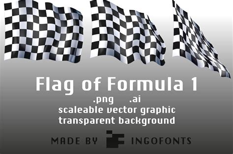 Flag Of Formula 1 Graphic By Ingofonts · Creative Fabrica