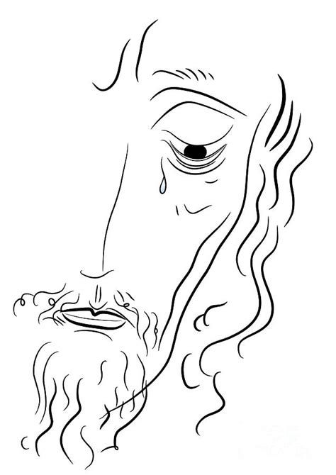 Jesus Christ Face Sketch At Explore Collection Of