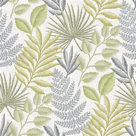 2901-87503 - Palomas Grey Botanical Wallpaper - by A-Street Prints