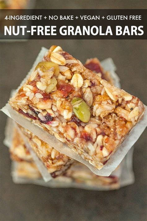 Baking without sugar or grain is my specialty, and while this might sound impossible. 4 Ingredient No Bake Granola Bars (Vegan, Gluten Free ...