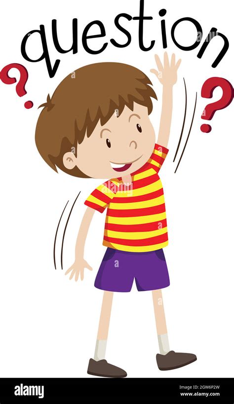 Little Boy Asking Question Stock Vector Image And Art Alamy