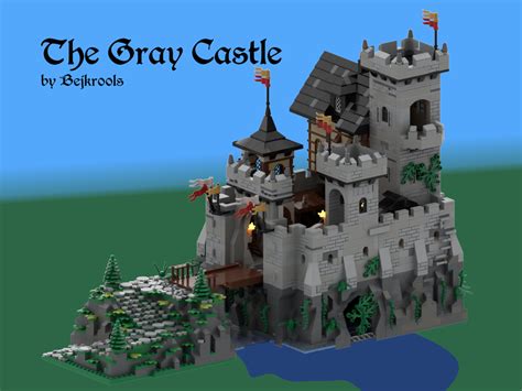 Lego Moc The Castle Gray By Bejkrools Rebrickable Build With Lego