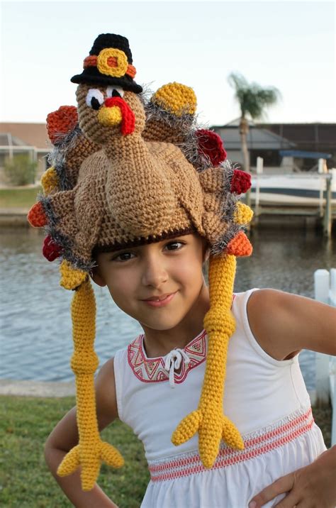 Thanksgiving Turkey Crochet Hat Pattern Turkey In A Pilgrim Etsy