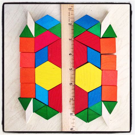 Pattern Blocks Ruler A Naturally Differentiated Way To Let Your