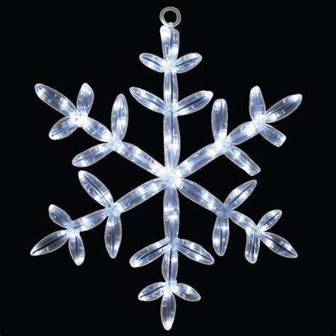 Brite Star 24 In 20 Led White Tube Snowflake Light Outdoor Light Bulbs