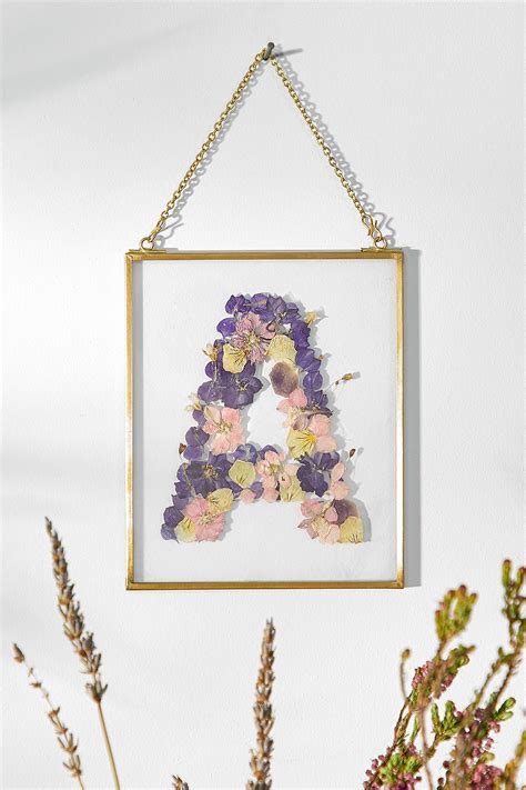 Pressed Flowers Letter Frame | Urban Outfitters UK in 2020 | Pressed flowers frame, Pressed ...