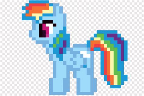 Rainbow Dash Pixel Art Pony Pixel Art Rainbow Text Rectangle Png