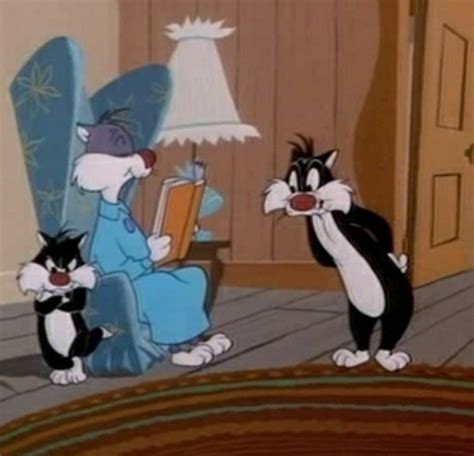 Sylvester Jr And Sylvester Looney Tunes Cartoons Sylvester The Cat