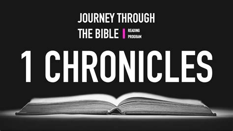 1 Chronicles Journey Through The Bible Youtube