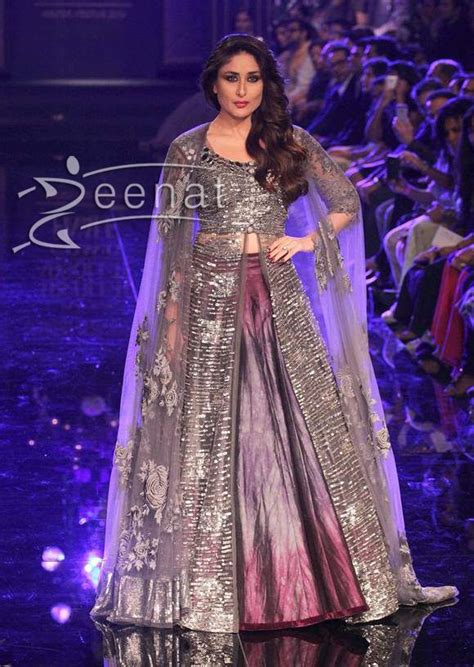 Bollywood Actress Kareena Kapoor Looked Classy And Elegant As The Showstopper In Designer Manish