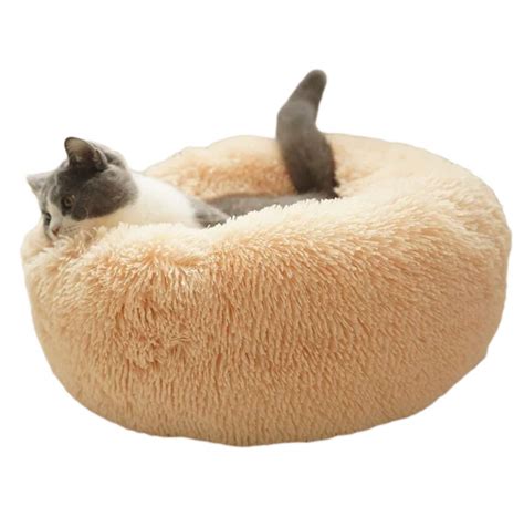 Buy Allneo Original Cat And Dog Bed Luxury Shag Fuax Fur Donut Cuddler