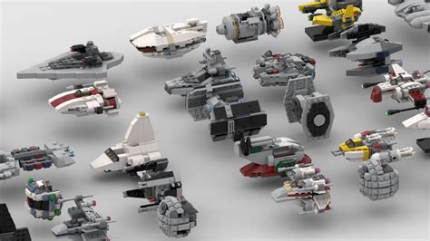 Lego Moc Skywalker Saga Micro Fighters By Droptima Rebrickable