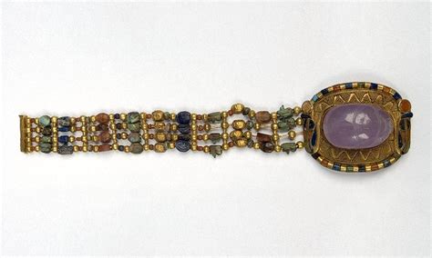 Amethyst Scarab Bracelet Of King Tutankhamun Egypt Museum