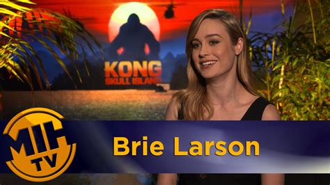 Brie Larson Kong Skull Island Interview Youtube