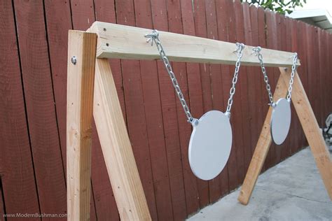 How to easily and cheaply make diy steel targets that hang and swing. DIY Homemade Target Stand | Modern Bushman | Shooting targets, Steel targets, Shooting range