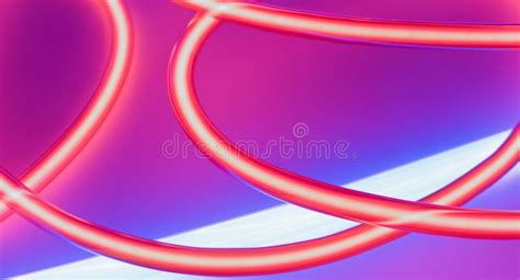 Retro Neon Lamps Energy Backgrounds Idea Stock Illustration