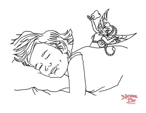 I have to confess, there have been times where i've forgotten to get a birthday card to go along with a gift for a friend and i just don't have time to go back to the store. Tooth Fairy Coloring Page - National Day Calendar