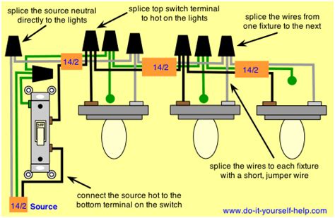 Wiring instructions for wiring one switch to control two lights. Adding 2nd Light to Switch, Power At 1st Light, Cannot Run Power From There - DoItYourself.com ...
