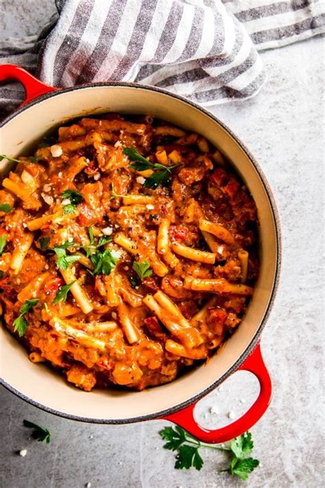 Add cooked pasta to sausage and pepper mixture. One Pot Italian Sausage and Pepper Pasta | Recipe ...