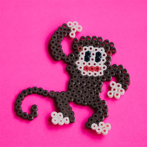 Perler Bead Monkey In The Playroom
