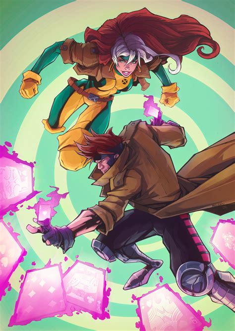 Artstation Rogue And Gambit Collab With Mike Bowden Billy Garretsen