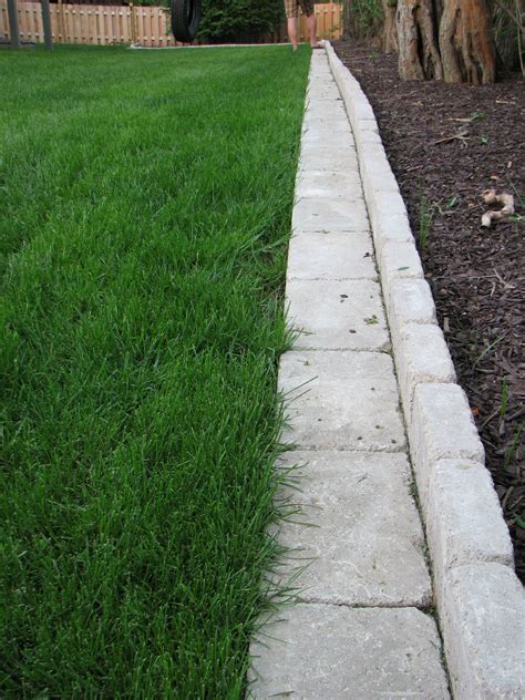 Pavers Make A Great Garden Border Whether Curved Or In A Straight Line