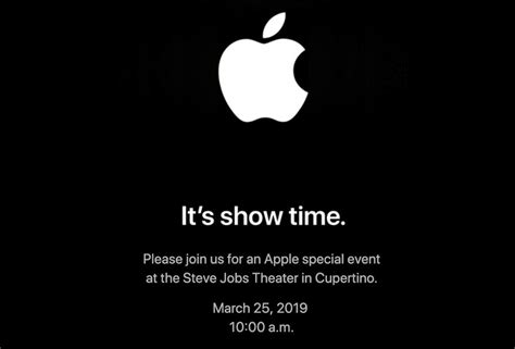 Apple Sends Out Media Invites For An Its Show Time Event On March 25 Macrumors