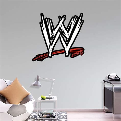 Wwe Logo Wall Decal Shop Fathead For Wwe Decor