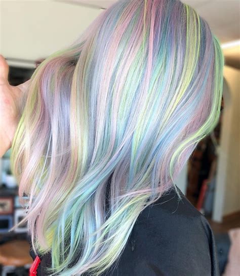 Pastel Rainbow Hair Color 🌈🌈🌈 Pastel Colorful Haircolor