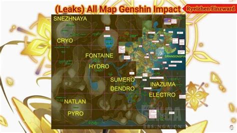 Genshin Impact Map Leak All Locations Revealed Gamezo