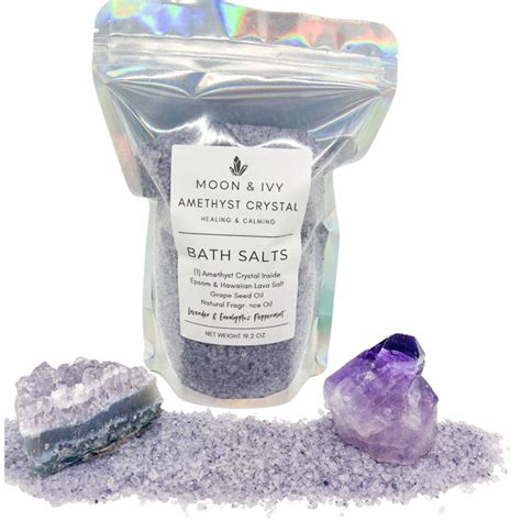 Amethyst Crystal Bath Salts Moon And Ivy