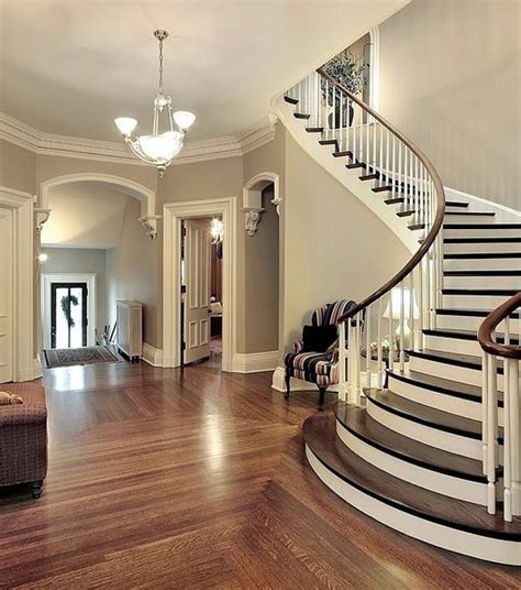 Beautiful Entry Love The Curved Stairs And Staircase