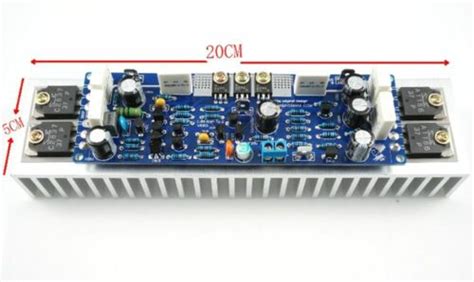 Assembled Mono Class Ab L Power Amplifier Board W Heatsink Low