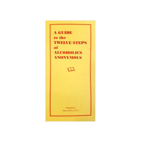 Guide To The Twelve Steps Alcoholics Anonymous Cleveland