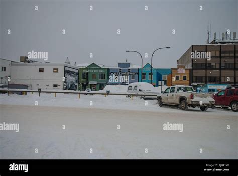Main Street Whitehorse Yukon Canada Stock Photo Alamy