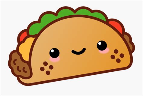 There are more than 500 million domestic cats in the world, with approximately 40 recognized breeds. Kawaii Taco - Cute Taco , Free Transparent Clipart - ClipartKey