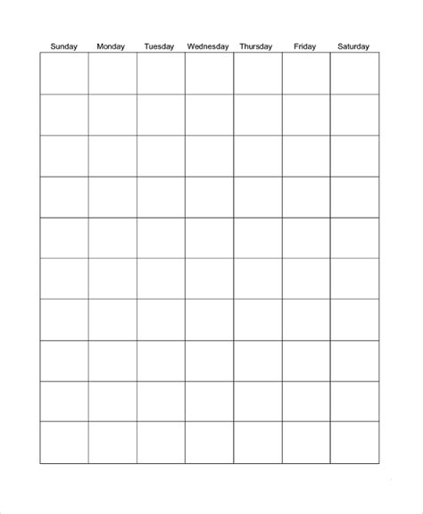 Free Printable Blank Calendar Template Paper Trail Design Free