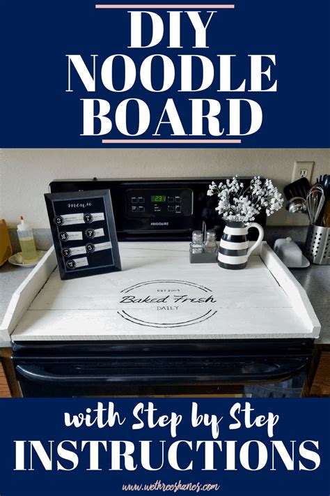 Depending on your preference, you can keep the skin on or peel it off before carving the vegetable into noodles. DIY Noodle Board | We Three Shanes