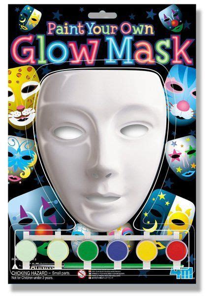 4m Paint Your Own Glow Mask Kit Glow In Dark Paint Cool Art Projects