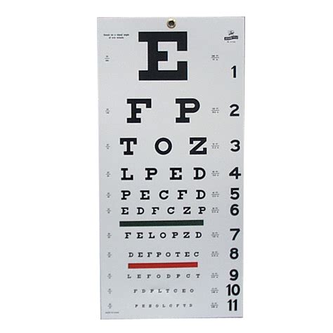 Snellen Chart 10 Feet