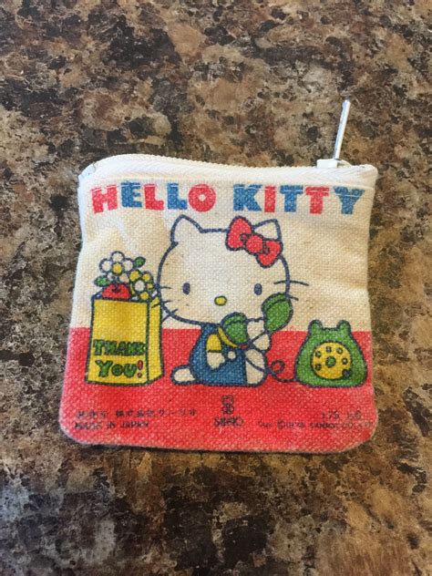 Hello Kitty Vintage 1976 Mini Coin Purse Hello Kitty Items Pink Hello Kitty Hello Kitty Bag