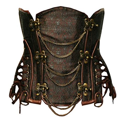 Bslingerie® Gothic Punk Steel Boned Faux Leather Underbust Waist