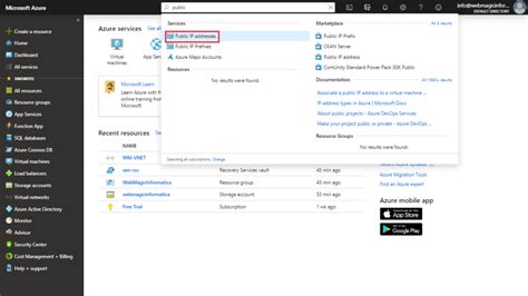 Configuring Private And Public Ip Addresses With Azure Portal A Cloud